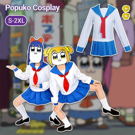 POP TEAM EPIC POP Sub School Uniform AU - Aimall