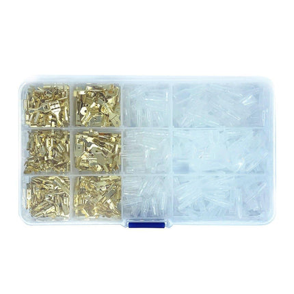 480pcs Spade Crimp Terminals Kit Insulated Electrical Wire Connectors
