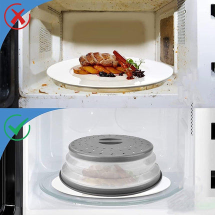 Multifunctional Microwave Oven Food Cover Heat Resistant Folding Splash Guard