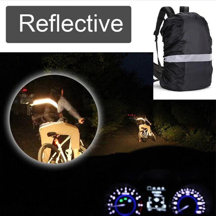 L Size Outdoor Foldable Backpack WaterProof Rain Cover Rucksack Camping Travel - Aimall