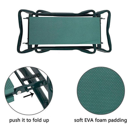 Versatile 3-in-1 Garden Kneeler Padded Seat Kneeling Gardening Work Stool Tools - Aimall