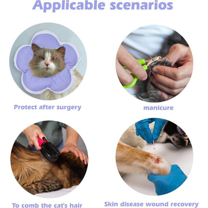 Elizabethan Cat Recovery Collar Anti Licking Pet Cone Protective Neck Ring