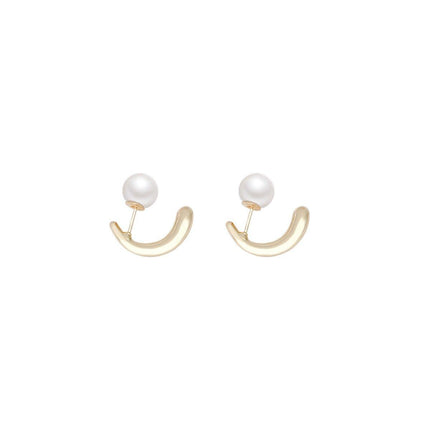 Premium Pearl Earrings Elegant Simple Design Timeless Fashion Jewelry for Women