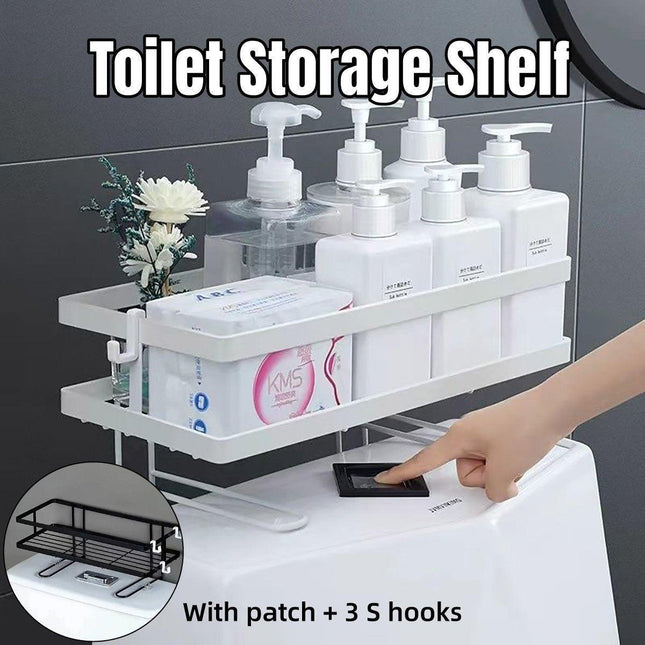 Storage Rack 1Tier Space Saver Over The Toilet Steel Bathroom Shelf Organizer