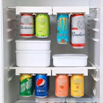 Refrigerator Hanging Drink Organizer Can Holder for Space Saving Kitchen Storage
