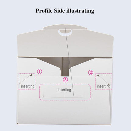 30PCS Bear Portable Cake Boxes Display Window Packing Case Party with Handle Birthday - Aimall