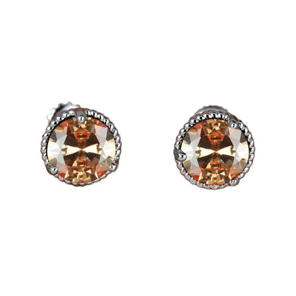 Three Claws Twisted Lace Threaded Stud Earrings Simple Elegant Earrings Women