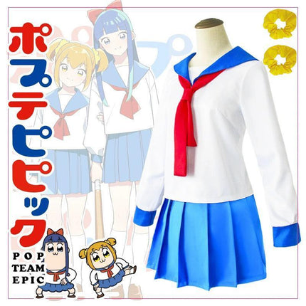 POP TEAM EPIC POP Sub School Uniform AU - Aimall