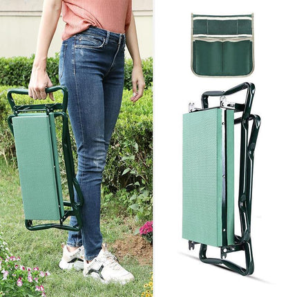 Versatile 3-in-1 Garden Kneeler Padded Seat Kneeling Gardening Work Stool Tools - Aimall