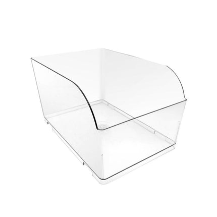 10PCS Clear Plastic Storage Box Set Food Supermarket Display Organizer Container