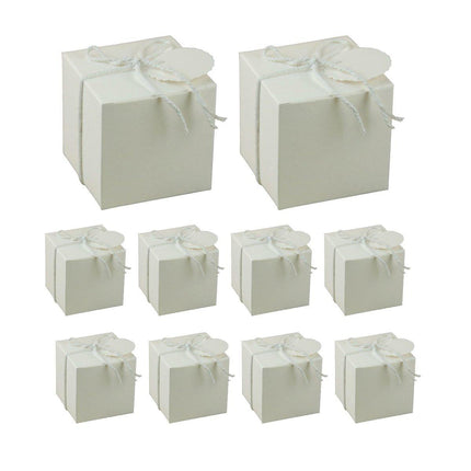 100pcs Vintage Kraft Paper Wedding Sugar Boxes Favors Gift Boxes Party Supplies