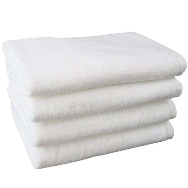 6pcs White Hotel Bath Towels Soft Absorbent Towels for Bathroom Spa Guesthouse