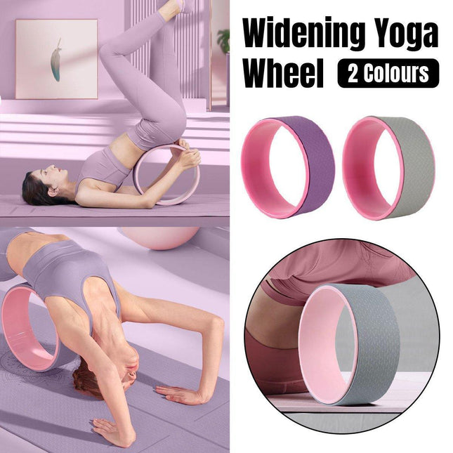 Yoga Wheel Back Roller for Pilates Open Shoulder Widened Circle Back Massage