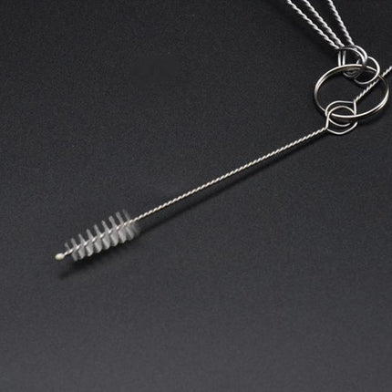 3pk Bottle Brushes Small Cleaning Brush Narrow Neck Tube Cup Glass Straw Cleaner - Aimall