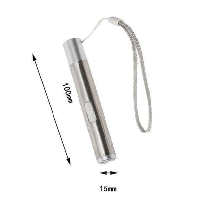 3 in 1 Multi Function Premium Cat Toy Laser Pointer USB Charging LED Torch Light - Aimall