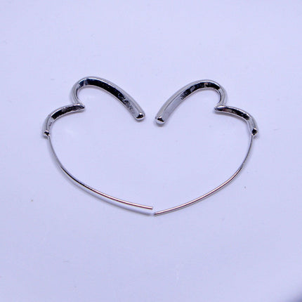 Simple Heart Earrings Elegant Design Minimalist Jewellery for Women Gifts