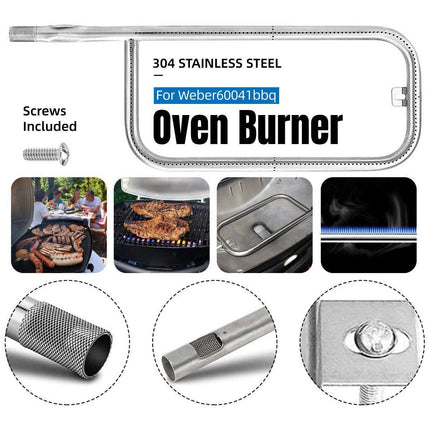 For Weber Q200 Q220 Q2000 Q2200 Stainless Steel Grill Burner Tube With Screw