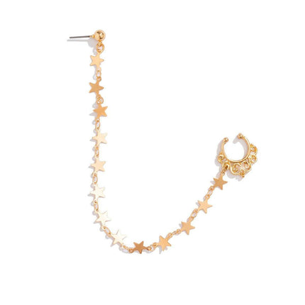 Punk Style Jewelry Chain Earrings Women Fashion Nose Clip Trendy Accessories