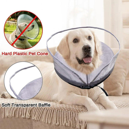 Pet Dog PVC Inflatable Healing Collar Cone Wound Medical Cat Protective Jackets