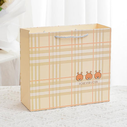 25PCS Cartoon Gift Bags 20x20x8cm Party Favour Paper Tote Bags for Birthday Events