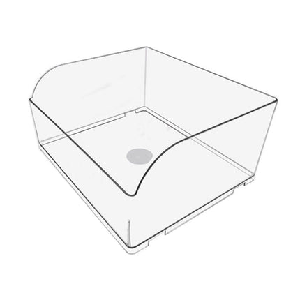 10PCS Clear Plastic Storage Box Set Food Supermarket Display Organizer Container