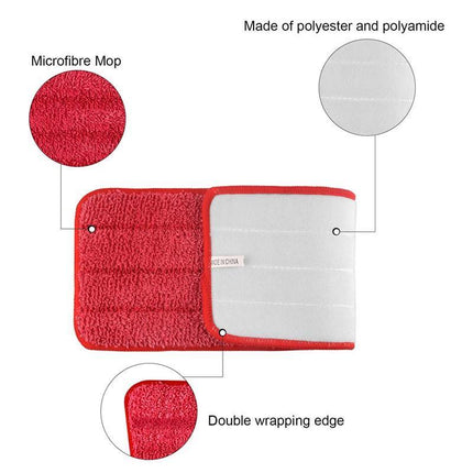 Replacement Microfiber Flat Mop Head Refill Floor Cleaning Pads Absorbent Cloths - Aimall