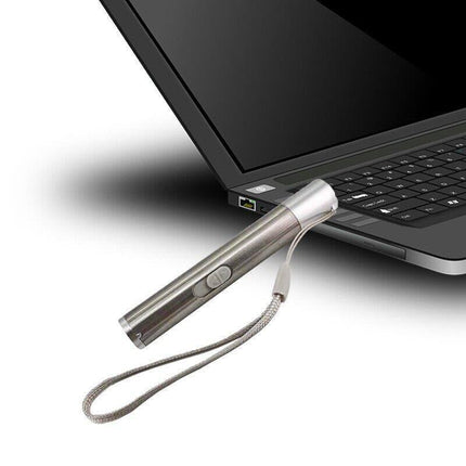 3 in 1 Multi Function Premium Cat Toy Laser Pointer USB Charging LED Torch Light - Aimall