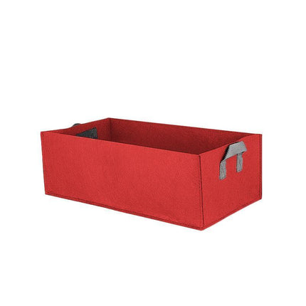 8pcs Felt Rectangular Planting Bags Vegetable Grow Bags Non-Woven Flower Pots