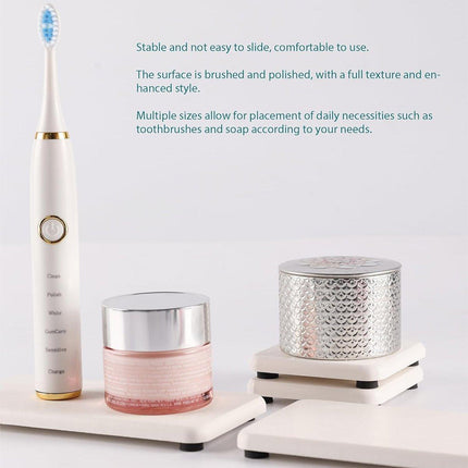 4PCS/Set Water Absorbent Diatomite Tray Diatomaceous Earth Kitchen Soap Dish