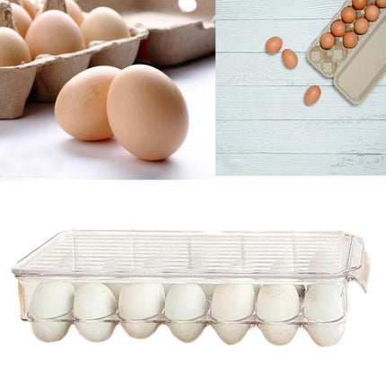 Refrigerator Storage Box Egg Holder Kitchen Organizer Box for Food and Storage