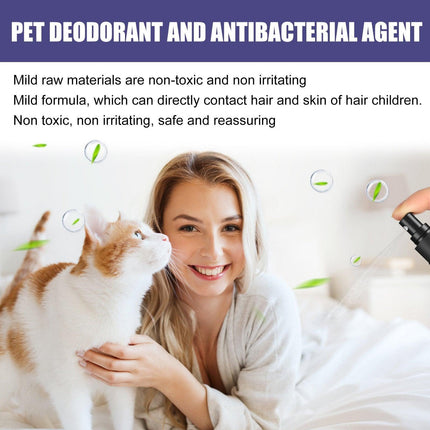 Pet Deodorant Spray for Cats and Dogs Eliminates Urine Feces Odors Air Freshener