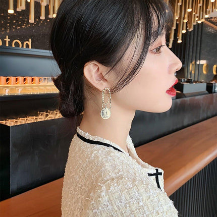Vintage Asymmetric Long Earrings Fashion Unique Creative Jewelry Design