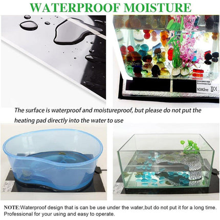 Reptile Heating Mat Pad Electric Heater Warmer for Crab Frog Lizard Pet Care - Aimall