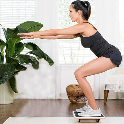 Professional Balance Board Wooden Fitness Wobble Yoga Board Pilate Fitness Train