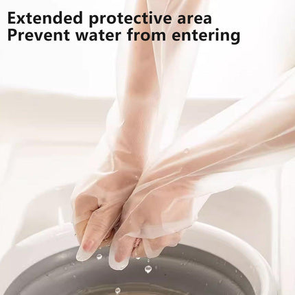 50pcs Waterproof Extended Arm Gloves Household Cleaning Gloves for Kitchen Use