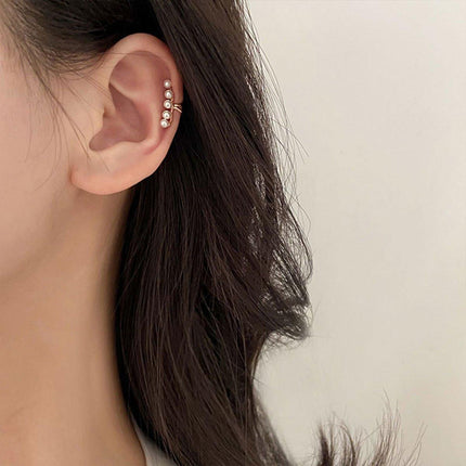 Pearl Ear Bone Clip Earrings No Piercing Needed Elegant Jewelry for Women Girls
