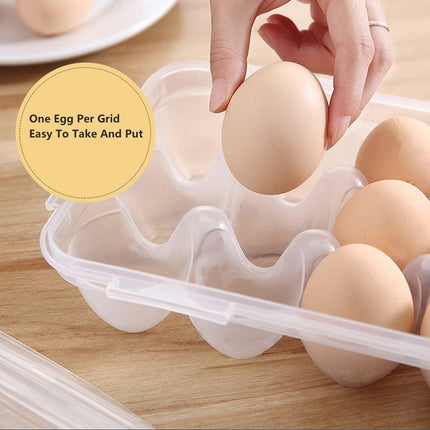 2x Eggs Keeper Trays 18 Slots Storage Box Containers Kitchen Refrigerator Holder