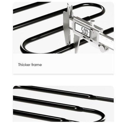 Multi-Layer Vertical Pot Lid Storage Rack Folding Kitchen Countertop Organizer