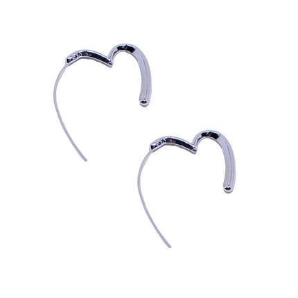Simple Heart Earrings Elegant Design Minimalist Jewellery for Women Gifts