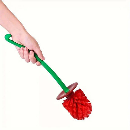 Soft Wool Toilet Brush with Long Handle Plastic Cleaning Brush Household Tool