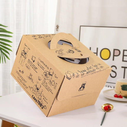 6/8 Inch Birthday Cake Boxs Set Ideal for Cake Transport and Presentation