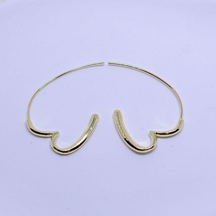 Simple Heart Earrings Elegant Design Minimalist Jewellery for Women Gifts