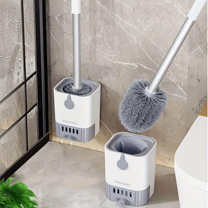 Toilet Cleaning Brush Wall Mounted Holder Bathroom Household Cleaner Tool
