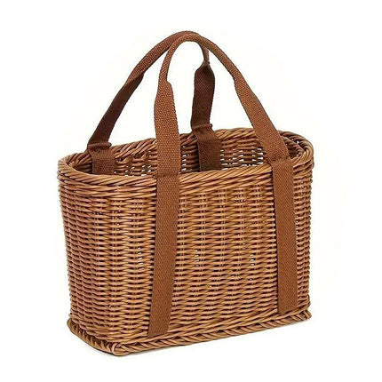 Imitation Rattan Woven Basket Shopping Basket Fruit Vegetable Storage Basket