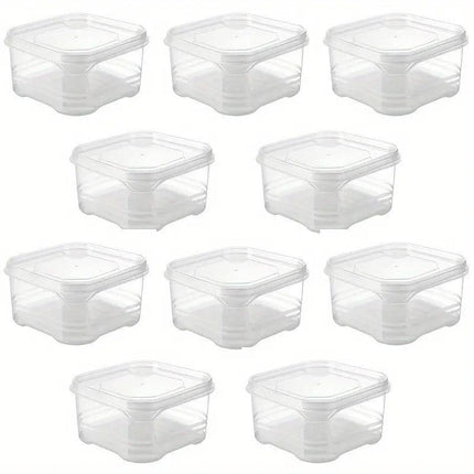 10pcs 350ml Food Organizer Vegetable Fridge Storage Box Food Dispenser Set