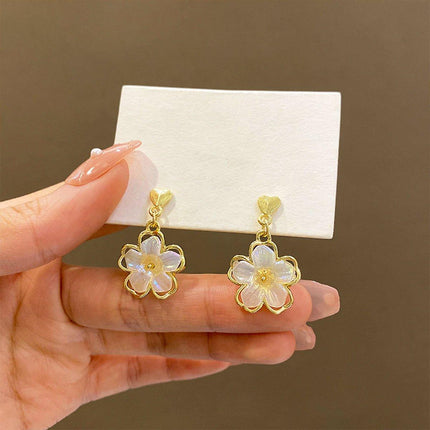 Flower Stud Earrings Premium Quality Elegant Jewelry Women Fashion Accessories