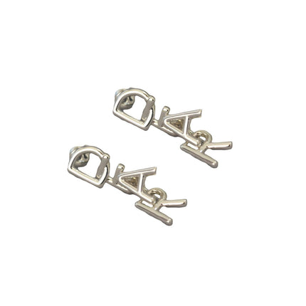 Fashionable Simple Everyday Earrings with Letters Trendy Jewelry for Women Gifts