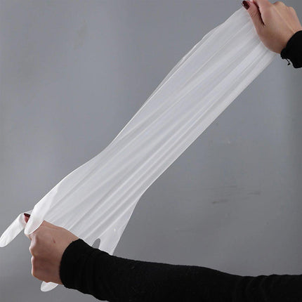 50pcs Waterproof Extended Arm Gloves Household Cleaning Gloves for Kitchen Use