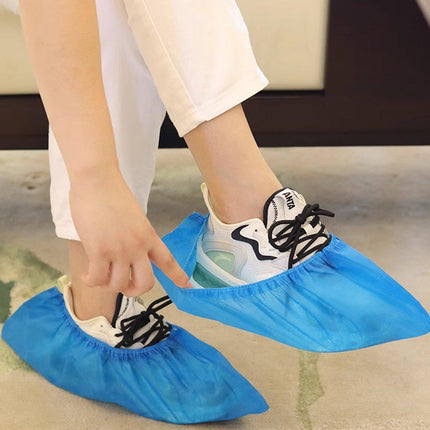 Disposable Non-woven Shoe Covers Anti Slip Boot Cleaning Overshoes 25-100 Pairs