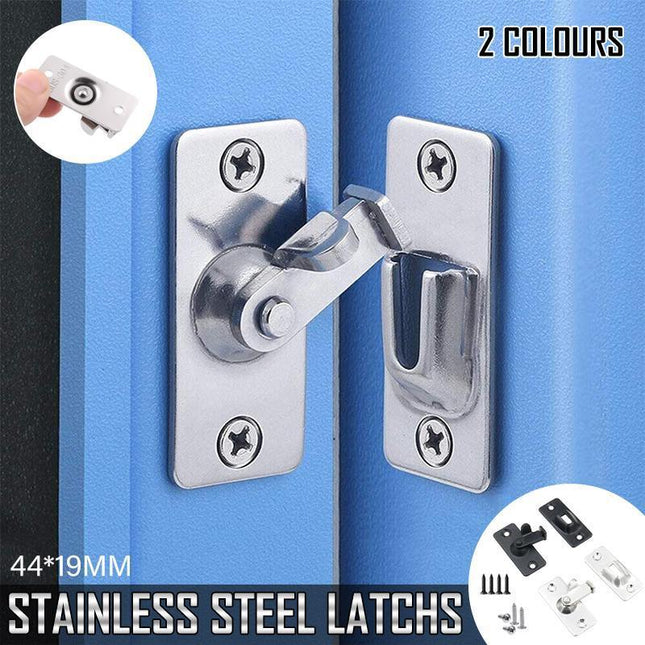 90 Degree Stainless Steel Latch Safety Right Angle Sliding Door Lock Door Hasp - Aimall